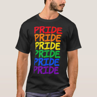 Pride Rainbow Flag Typografy for LGBT Supporters T-Shirt