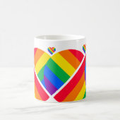 Pride Rainbow Heart Kaffeetasse (Mittel)