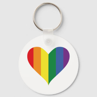 Pride Rainbow Heart Keychain Schlüsselanhänger