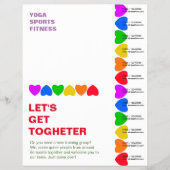 Pride Rainbow Heart Line Flyer (Vorne)