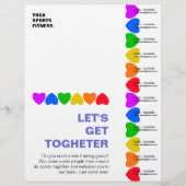 Pride Rainbow Heart Line Flyer (Vorne)