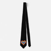 Pride Rainbow Heart Neck Krawatte (Vorderseite)