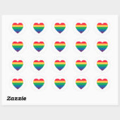 Pride Rainbow Heart Sticker (Blatt)