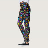 Pride Rainbow Hearts LGBT Gay Que eine Liebe Leggings (Links)