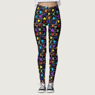 Pride Rainbow Hearts LGBT Gay Que eine Liebe Leggings