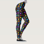 Pride Rainbow Hearts LGBT Gay Que eine Liebe Leggings (Rechts)