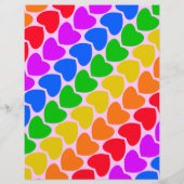 Pride Rainbow Hearts Ripp von Flyer (Hinten)