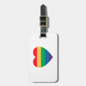 Pride Rainbow Heft Gepäckmarke Gepäckanhänger (Vorderseite vertikal)