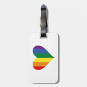 Pride Rainbow Heft Gepäckmarke Gepäckanhänger (Rückseite vertikal)