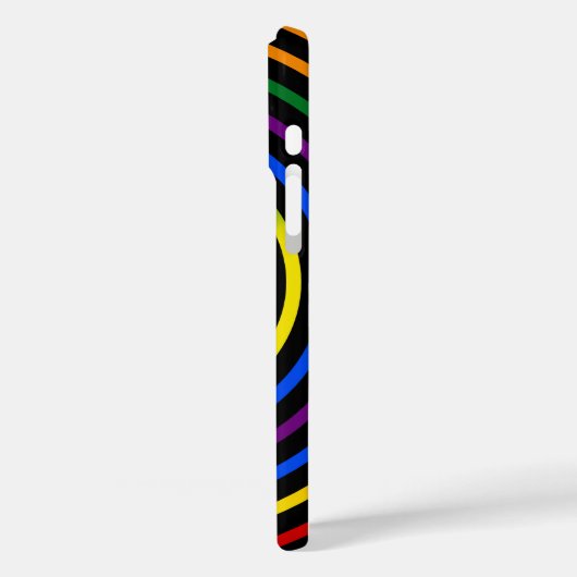 Pride Rainbow Hypnotized Case-Mate iPhone Hülle (Rückseite / Links)