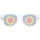 Pride Rainbow Hypnotizer Partybrille (Vorderseite)