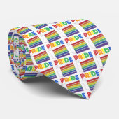 PRIDE Rainbow Layer Cake Slice Gay Pride Krawatte (Gerollt)