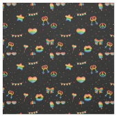 Pride Rainbow LGBT Gay Que ein Liebe Muster Stoff (Muster)
