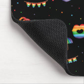 Pride Rainbow LGBT Gay Que eine Liebe Muster Mous Mousepad (Ecke)