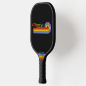 Pride Rainbow LGBTQ Benutzerdefinierter Name Pickleball Schläger (Links)