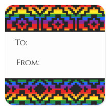 Pride Rainbow LGBTQ Geometric Tag Sticker