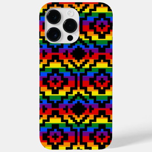 Pride Rainbow LGBTQ Geometrisch Case-Mate iPhone Hülle (Rückseite)