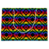 Pride Rainbow LGBTQ Geometrisch Große Geschenktüte (Vorderseite)