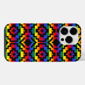 Pride Rainbow LGBTQ Geometrisch iPhone Hülle (Rückseite (Horizontal))