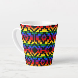 Pride Rainbow LGBTQ Geometrisch Milchtasse