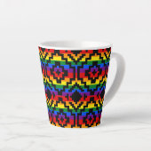 Pride Rainbow LGBTQ Geometrisch Milchtasse (Rechte Ecke)