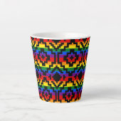 Pride Rainbow LGBTQ Geometrisch Milchtasse (Vorderseite)