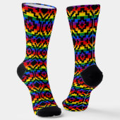 Pride Rainbow LGBTQ Geometrisch Socken (Gewinkelt)