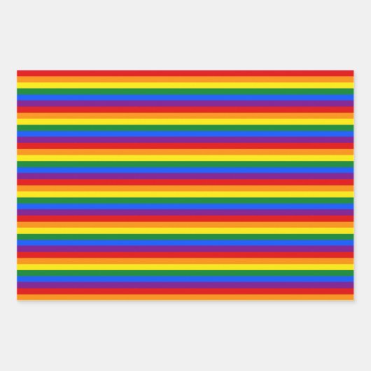 Pride Rainbow LGBTQ Geschenkpapier Set (Vorderseite 3)
