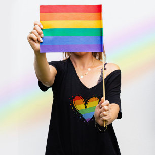 Pride Rainbow LGBTQ Girls Basic Dark T - Shirt