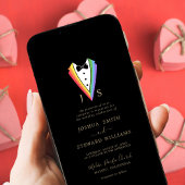 Pride Rainbow LGBTQ Herzliche Einladung zur Hochze