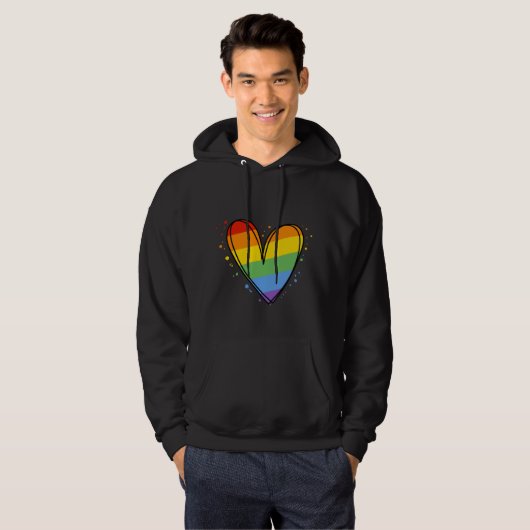 Pride Rainbow LGBTQ Hoodie (Vorne ganz)