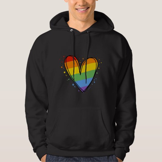 Pride Rainbow LGBTQ Hoodie (Vorderseite)