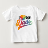 Pride Rainbow LGBTQ I Liebe Vaters T - Shirt (Vorderseite)