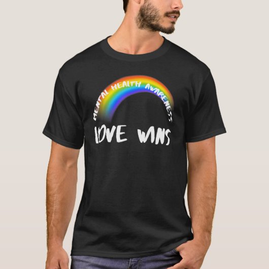 Pride Rainbow Lgbtq Liebe gewinnt T-Shirt (Vorderseite)