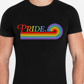 Pride Rainbow LGBTQ Men's Basic Dunkel T-Shirt