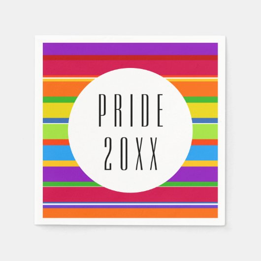 PRIDE Rainbow LGBTQ Serviette (Vorderseite)