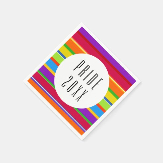 PRIDE Rainbow LGBTQ Serviette (Ecke)