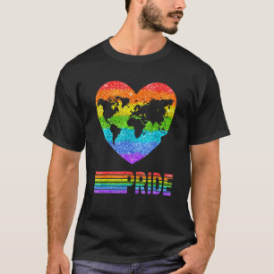 Pride Rainbow Liebe Earth World Lesbian Gay Men Wo T-Shirt