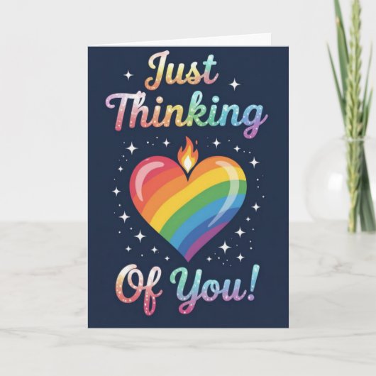 Pride Rainbow Liebe, LGBTQIA Feiertagskarte (Vorderseite)