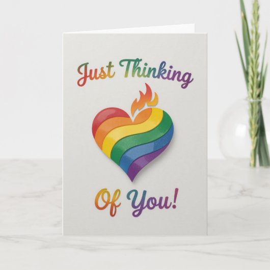 Pride Rainbow Liebe, LGBTQIA Feiertagskarte (Vorderseite)
