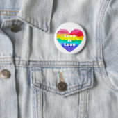 Pride Rainbow Liebe Liebe Button (Beispiel)