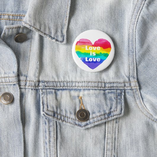 Pride Rainbow Liebe Liebe Button (Beispiel)
