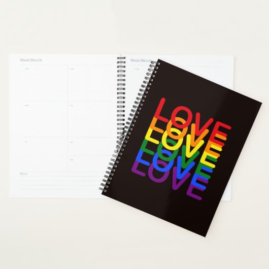 Pride Rainbow Liebe Planer (Anzeige)