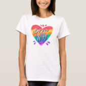 Pride Rainbow Liebe T - Shirt (Vorderseite)