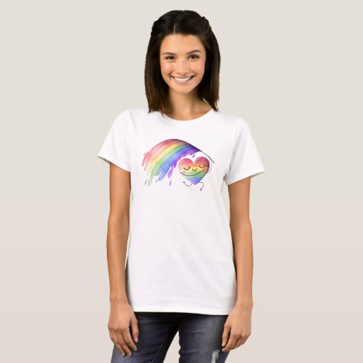 Pride Rainbow Liebe T - Shirt (Vorne ganz)