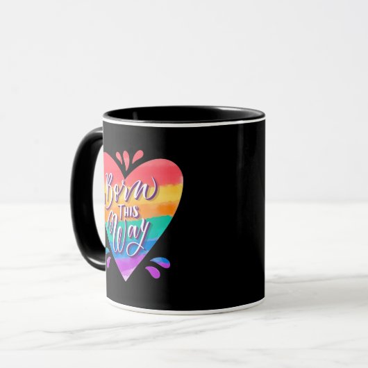 Pride Rainbow Liebe Tasse (Vorderseite Links)