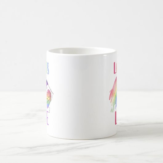 Pride Rainbow Liebe Tasse (Mittel)