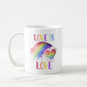 Pride Rainbow Liebe Tasse (Links)