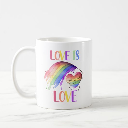 Pride Rainbow Liebe Tasse (Links)