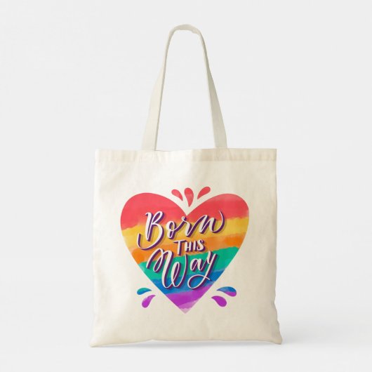 Pride Rainbow Liebe Tote Bag Tragetasche (Rückseite)